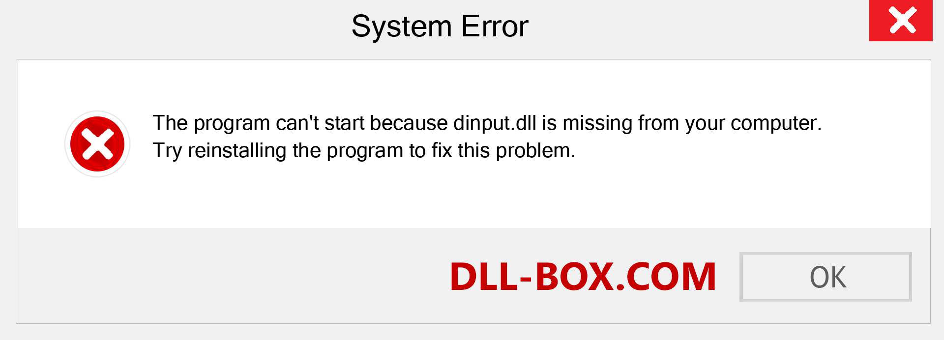  dinput.dll file is missing?. Download for Windows 7, 8, 10 - Fix  dinput dll Missing Error on Windows, photos, images